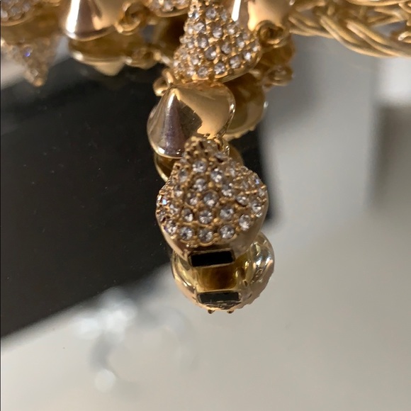 CC Skye Gold Pave Mercy Punk Mini Spike Bracelet - Picture 10 of 10